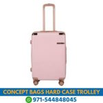 Concept Bags Hard Case Trolley Bag Concept Bags Hard Case Trolley, Baby Pink Concept Bags Hard Case Trolley in dubai