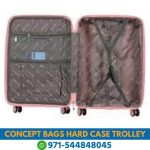 Concept Bags Hard Case Trolley Bag , Baby Pink Concept Bags Hard Case Trolley, Baby Pink in dubai