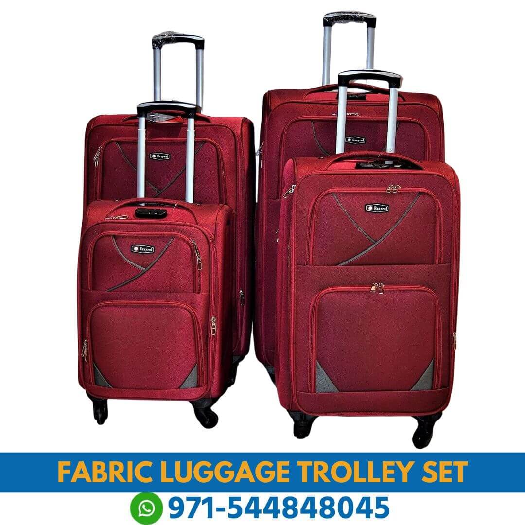 Fabric Luggage Bag Near Me From Online Shop Near Me | Best Fabric Luggage Trolley Set (4 Pcs) in Dubai, UAE