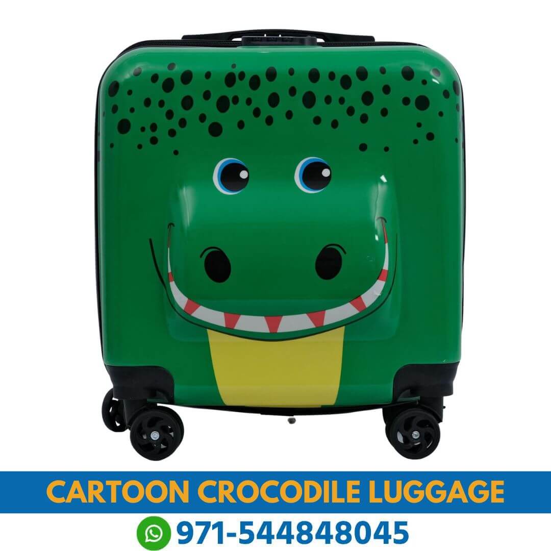 Crocodile Design Luggage Dubai Near Me From online Shop Near Me | Best Jabbar Roqib Cartoon Crocodile Design Luggage Near Me