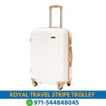 Royal Travel Stripe Design Trolley Bag From Online Shop Near Me | Best Royal Travel Stripe Design Trolley Dubai, UAE Near Me 1 Pc