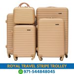Royal Travel Stripe Design Trolley Bags From Online Shop Near Me | Best Royal Travel Stripe Design Trolley Bags Near Me - Dubai