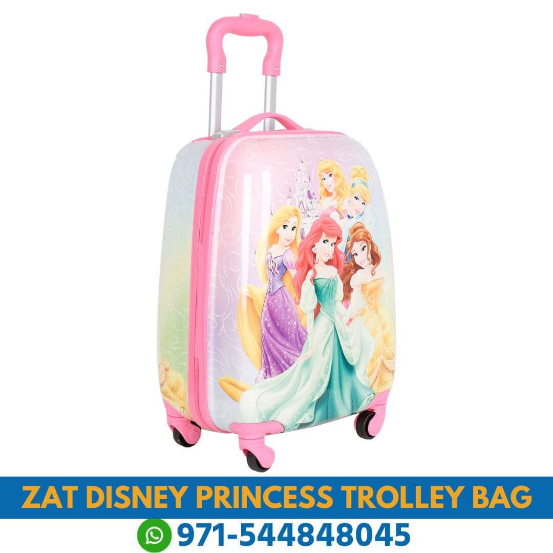 Zat Disney Princess Printed Luggage Bag Near Me From Online Shop Near Me | Best Zat Disney Princess Printed Trolley Bag For Kids Dubai