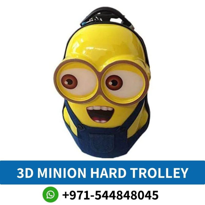 3D Minion Hard Travel Bag Near Me From Online Shop Near Me | Best 3D Minion Hard Shell Trolley Bag in Dubai, UAE 1 Pcs
