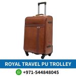Royal Travel PU Leather Trolley Bag Near Me From Online Shop Near Me | Best Royal Travel PU Leather Trolley with Number Lock in Dubai, UAE